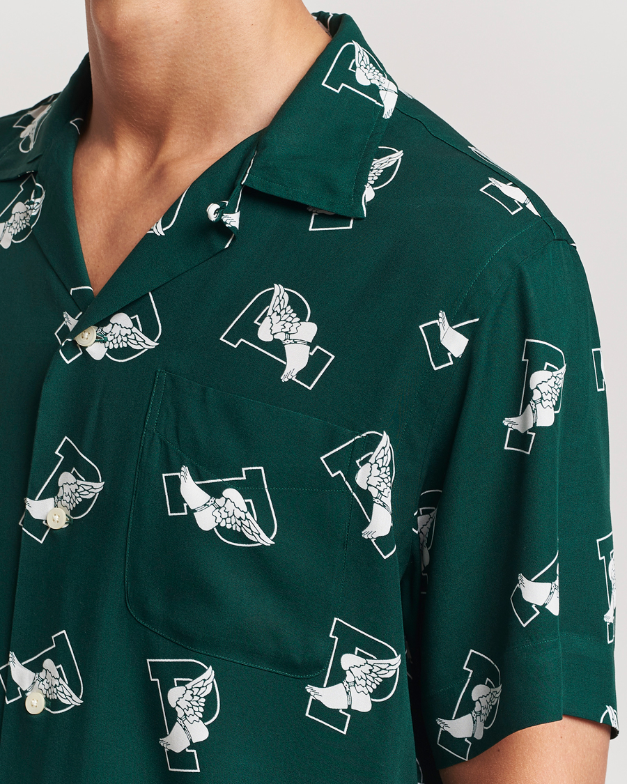 Mies | Kauluspaidat | Polo Ralph Lauren | Printed P Wing Short Sleeve Shirt Toss Green