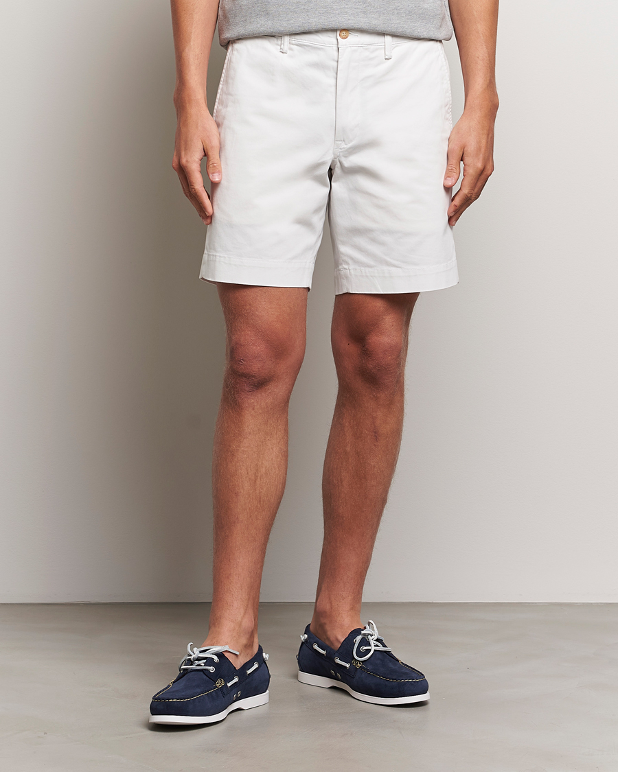 Mies | Uudet tuotekuvat | Polo Ralph Lauren | Tailored Slim Fit Shorts Deckwash White