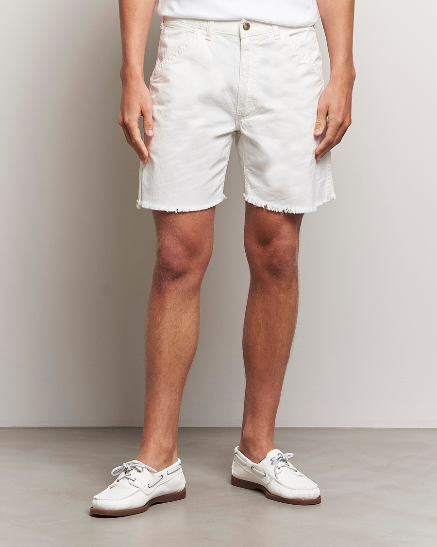Mies |  | Polo Ralph Lauren | Garment Dyed Rustic Worker Shorts Deckwash White