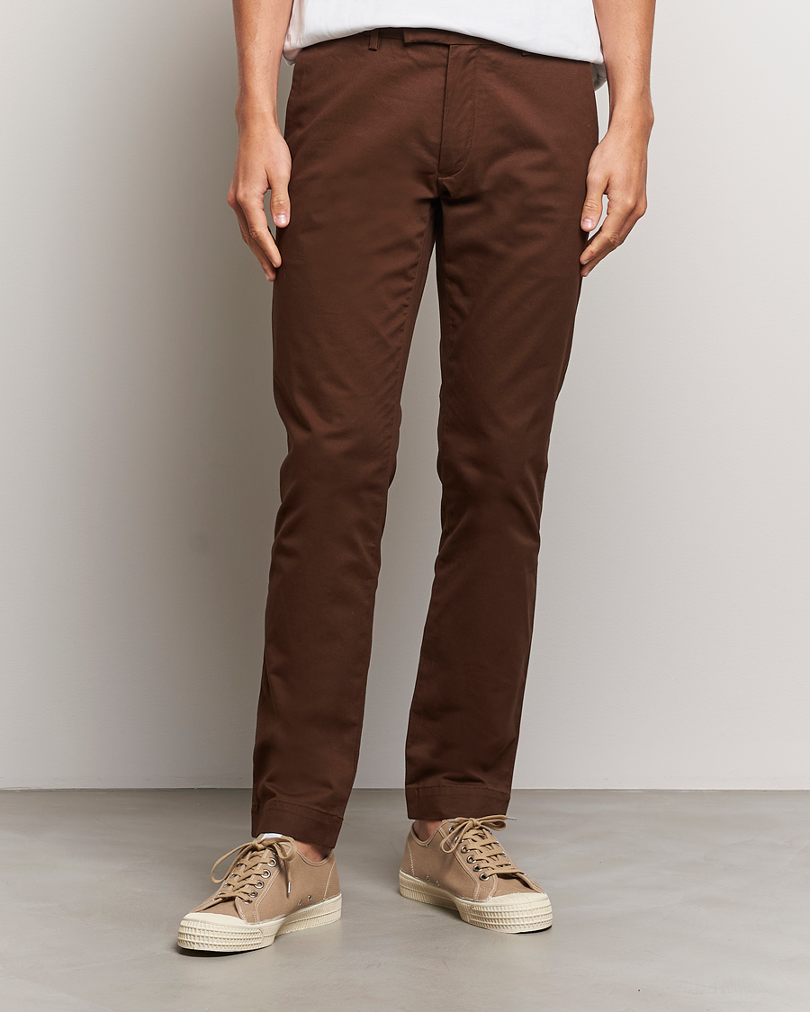 Mies | Housut | Polo Ralph Lauren | Slim Fit Stretch Chinos Branch Brown