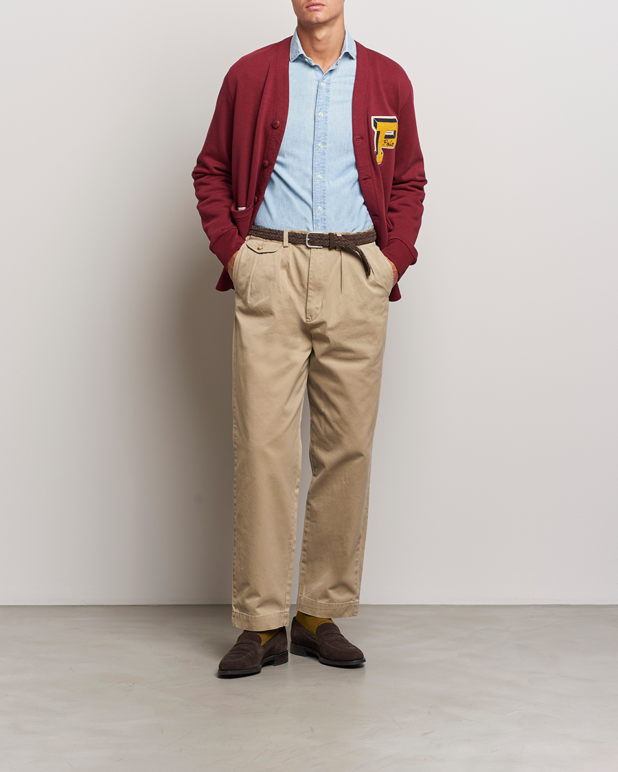 Mies | Housut | Polo Ralph Lauren | Rustic Twill Pleated Worker Trousers RL Khaki