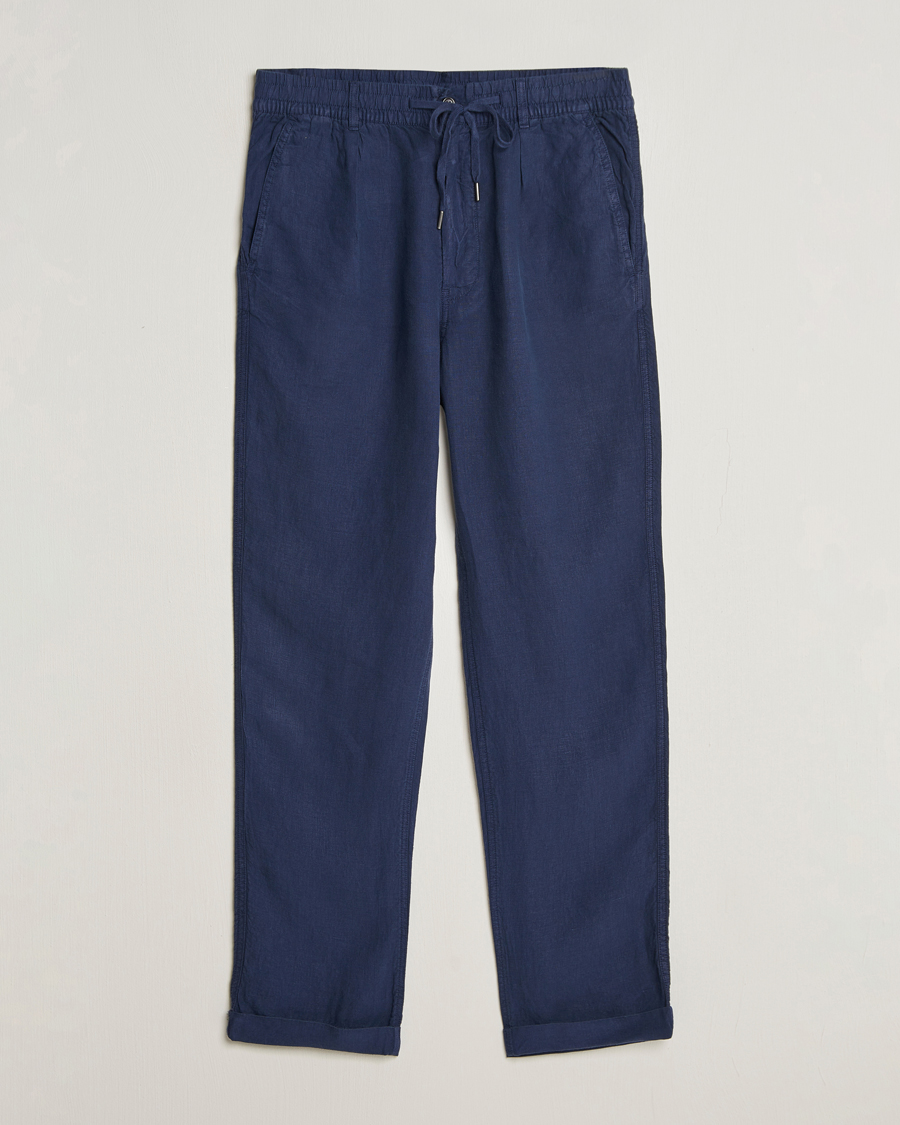 Mies | Housut | Polo Ralph Lauren | Prepster Linen Trousers Newport Navy
