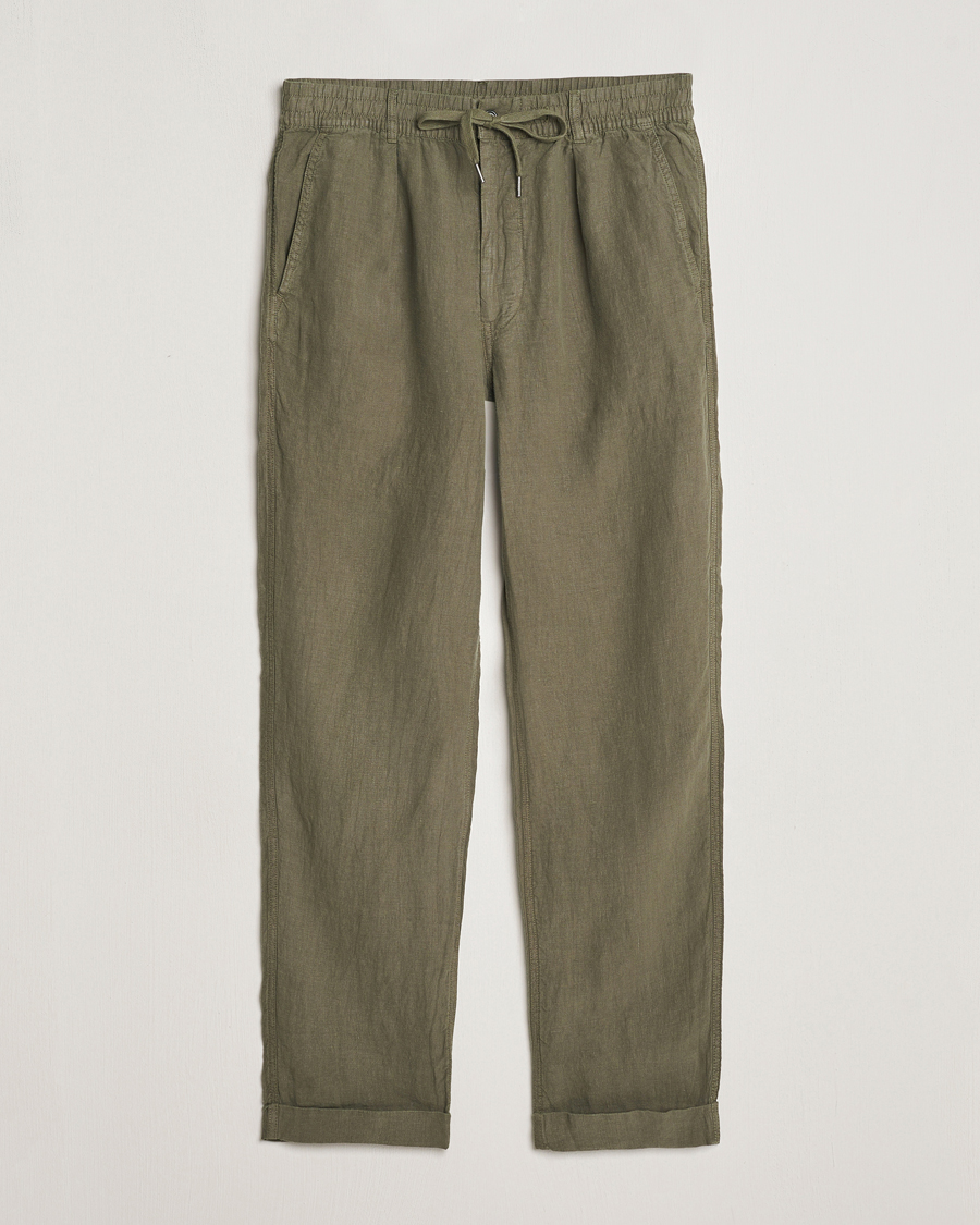 Mies | Housut | Polo Ralph Lauren | Prepster Linen Trousers Thermal Green
