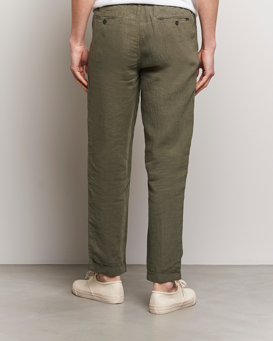 Mies | Housut | Polo Ralph Lauren | Prepster Linen Trousers Thermal Green