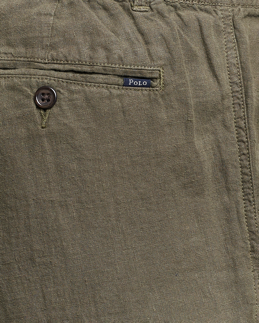 Mies | Housut | Polo Ralph Lauren | Prepster Linen Trousers Thermal Green