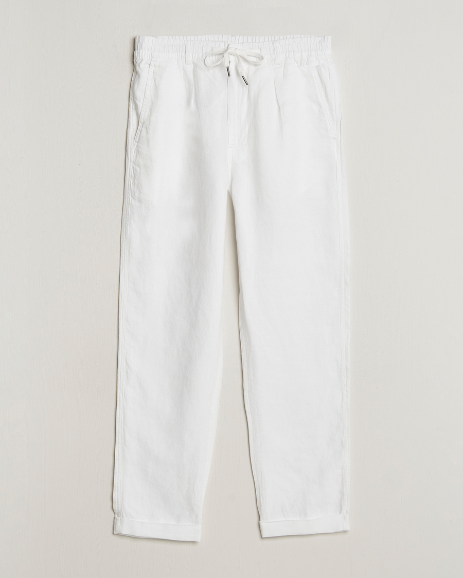 Mies | Housut | Polo Ralph Lauren | Prepster Linen Trousers Ceramice White
