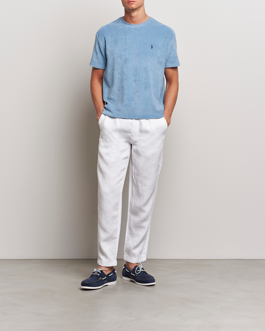 Mies | Housut | Polo Ralph Lauren | Prepster Linen Trousers Ceramice White