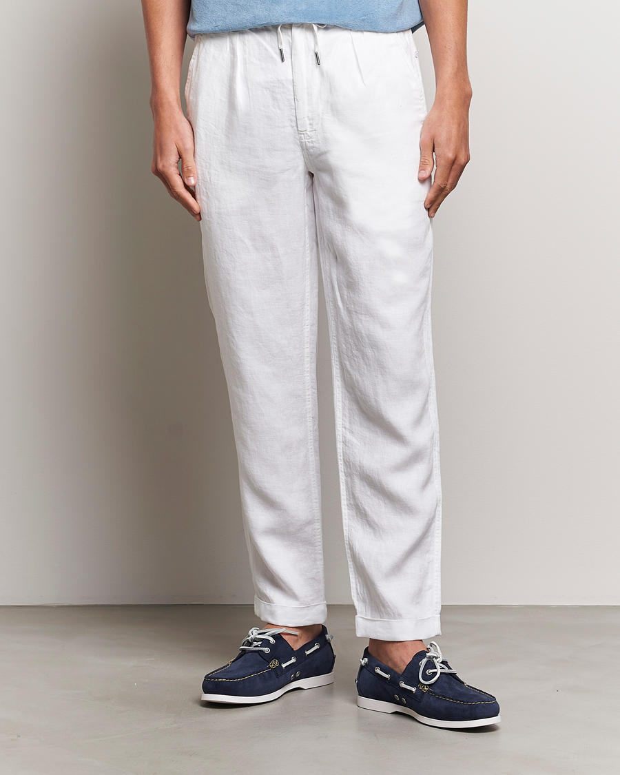 Mies | Housut | Polo Ralph Lauren | Prepster Linen Trousers Ceramice White