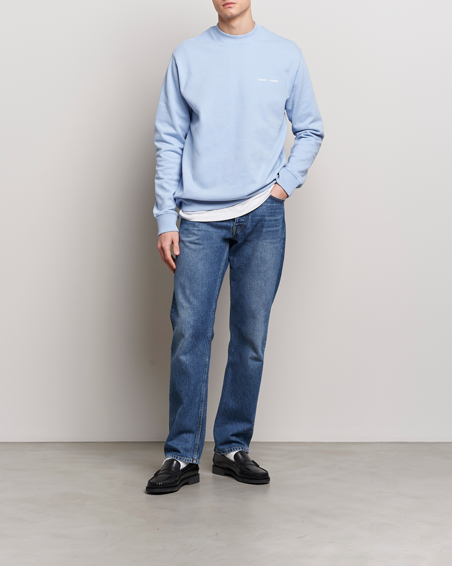 Mies | Puserot | Samsøe Samsøe | Norsbro Crew Neck Sweatshirt Brunnera Blue