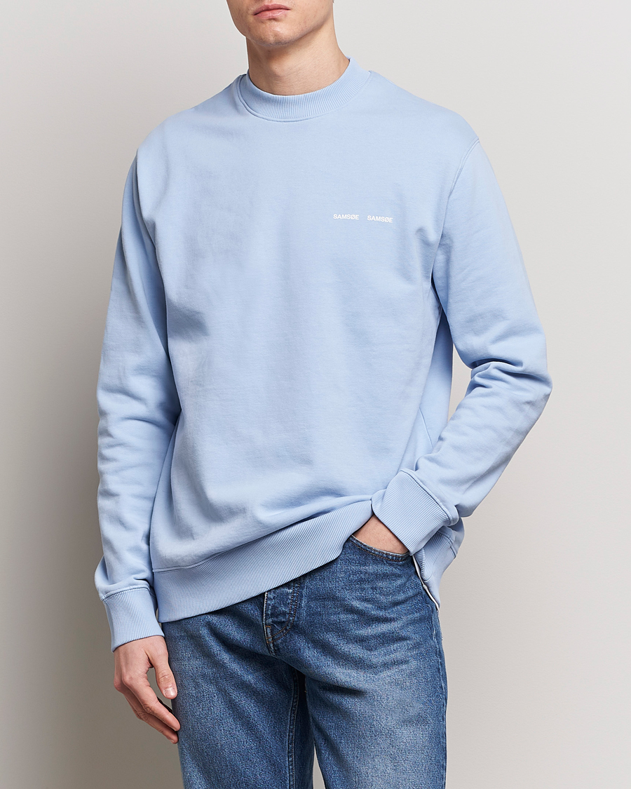 Mies | Puserot | Samsøe Samsøe | Norsbro Crew Neck Sweatshirt Brunnera Blue
