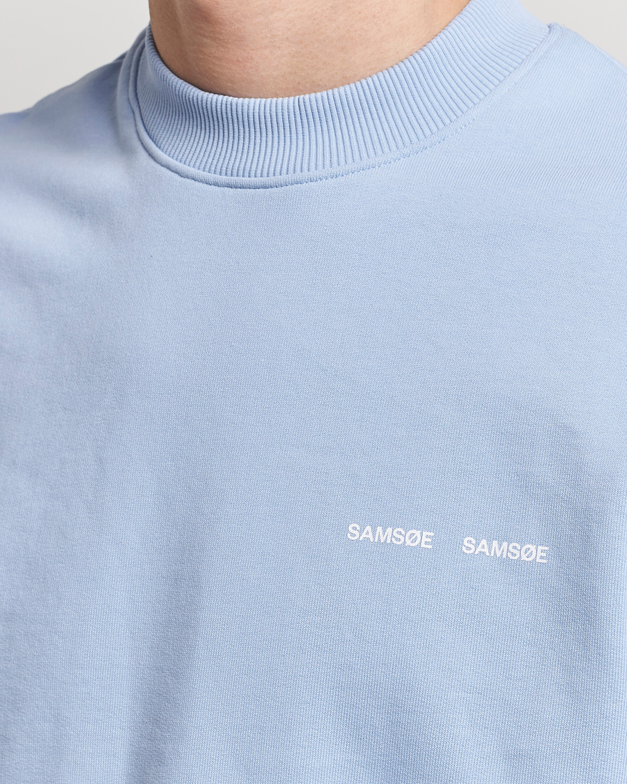 Mies | Puserot | Samsøe Samsøe | Norsbro Crew Neck Sweatshirt Brunnera Blue