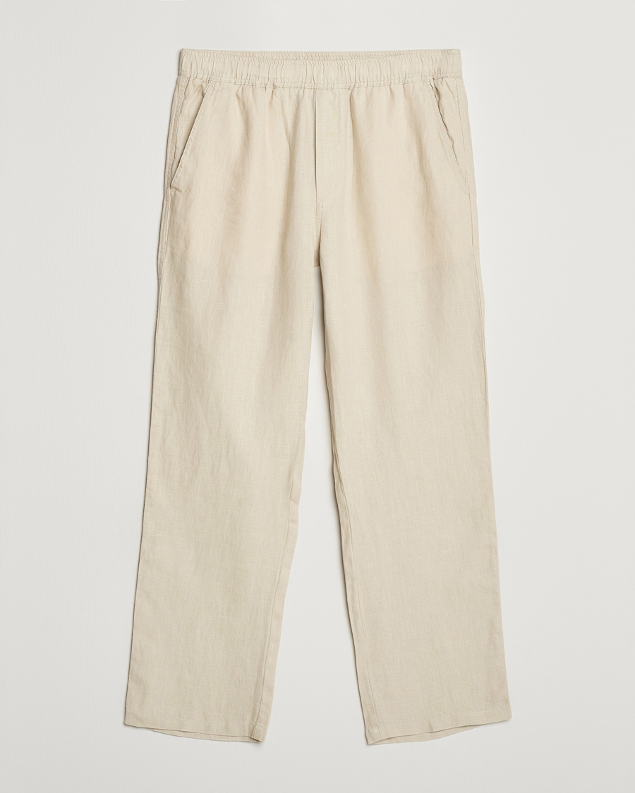 Mies | Housut | Samsøe Samsøe | Sajabari Linen Drawstring Trousers Castle Wall