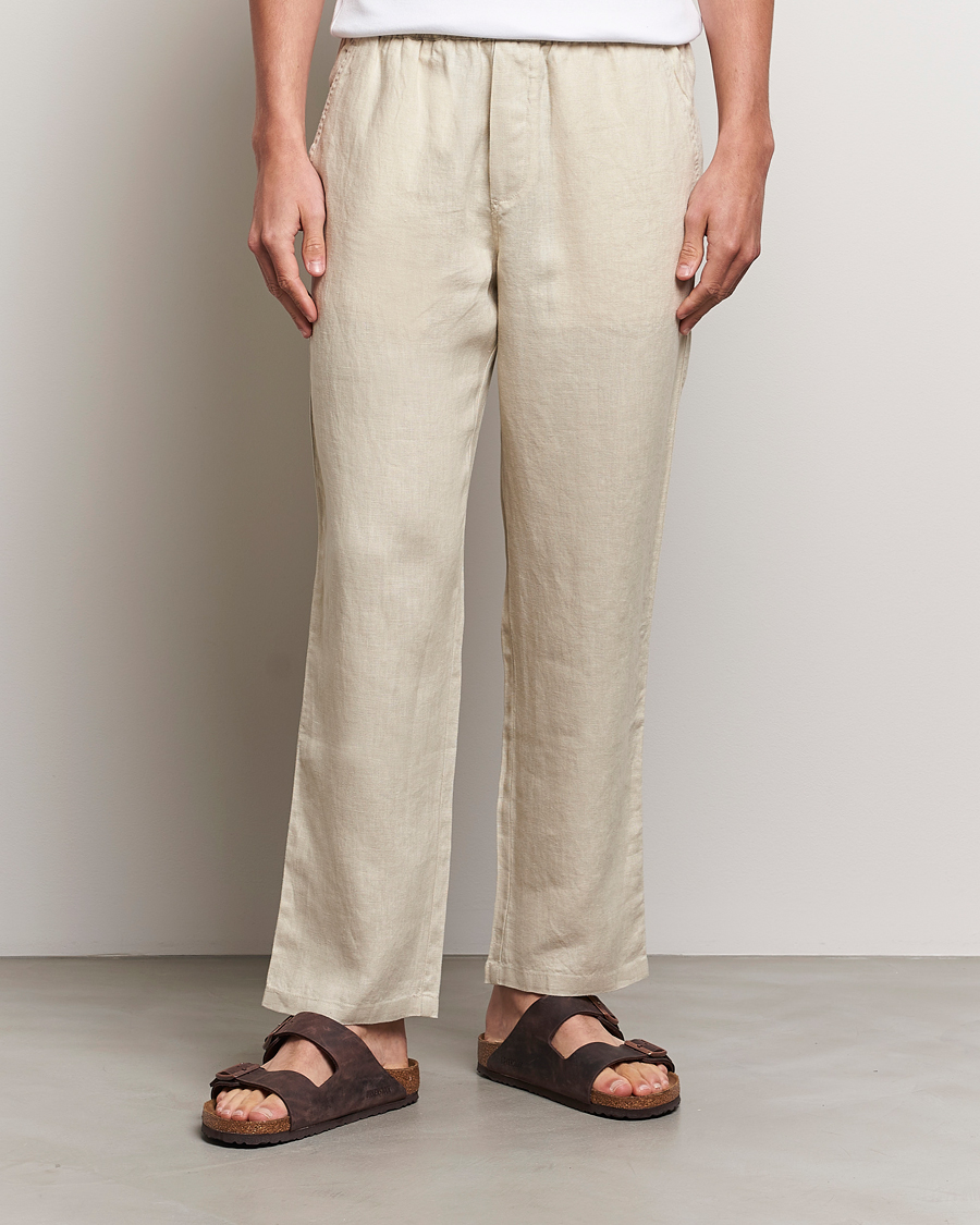 Mies | Housut | Samsøe Samsøe | Sajabari Linen Drawstring Trousers Castle Wall