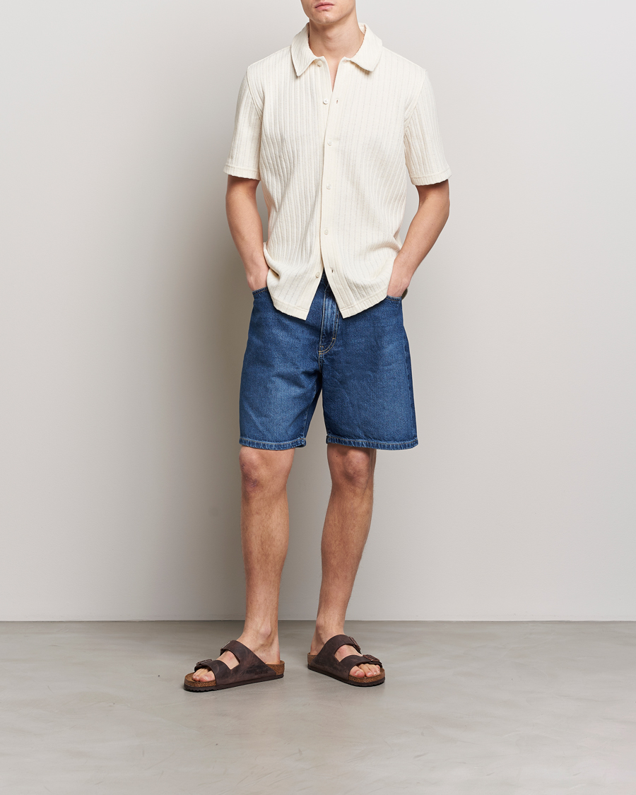 Mies | Kauluspaidat | Samsøe Samsøe | Sakvistbro Structured Short Sleeve Shirt Clear Cream
