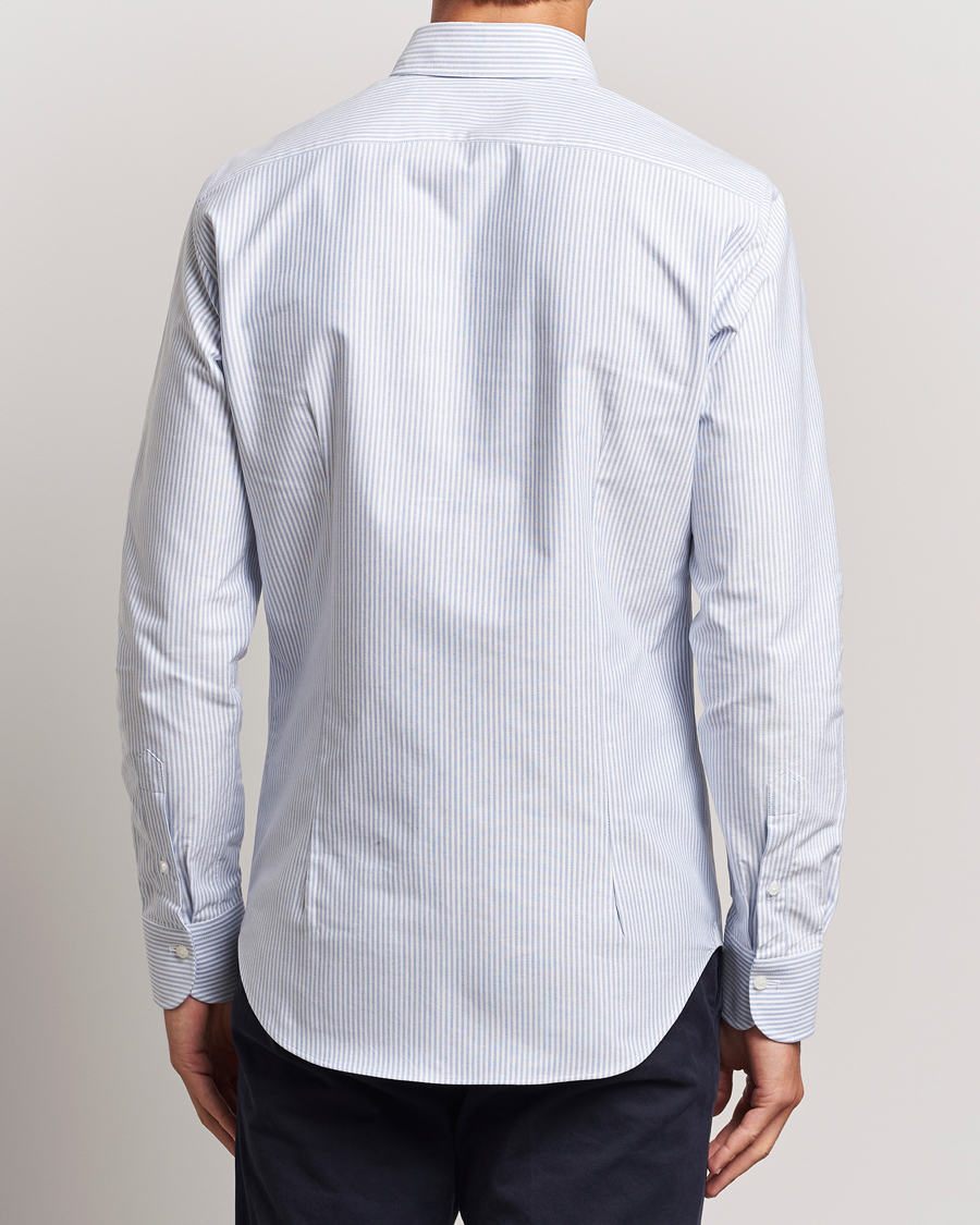 Mies | Kauluspaidat | Grigio | Oxford Button Down Shirt Light Blue Stripe