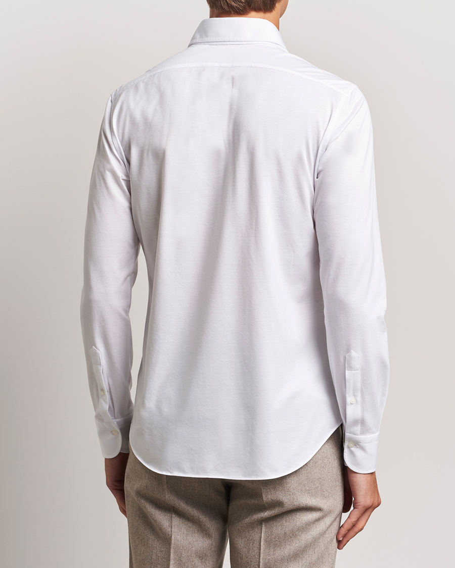 Mies | Kauluspaidat | Grigio | Cotton Jersey Shirt White