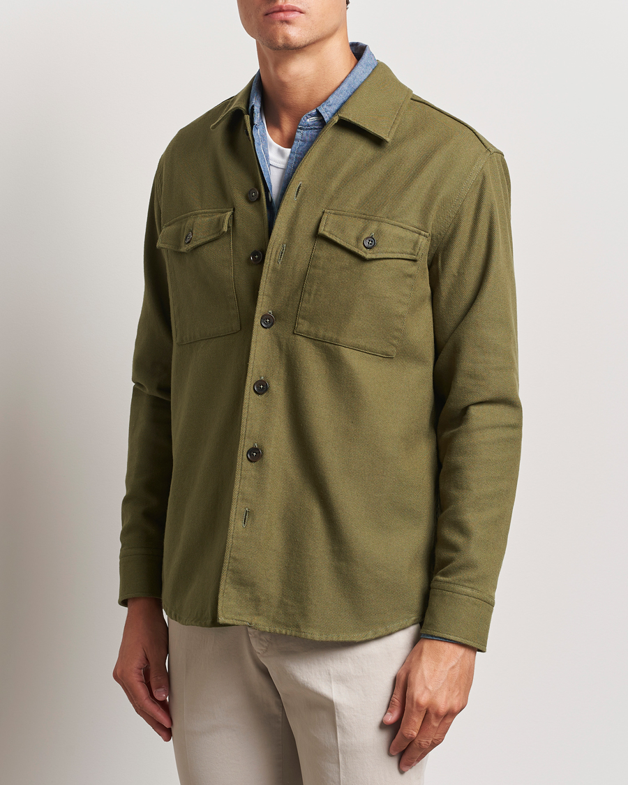 Mies | Kauluspaidat | Grigio | Heavy Twill Overshirt Military