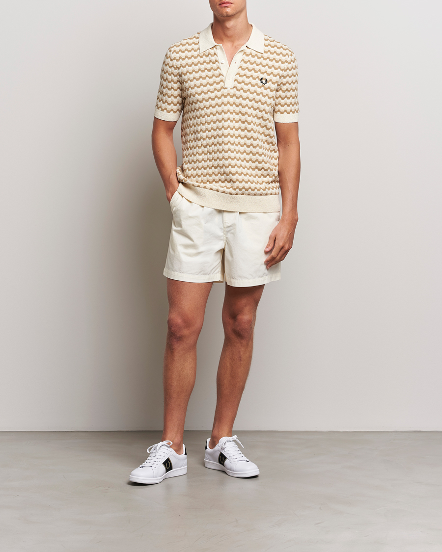 Mies | Shortsit | Fred Perry | Woven Ripstop Drawstring Shorts Ecru