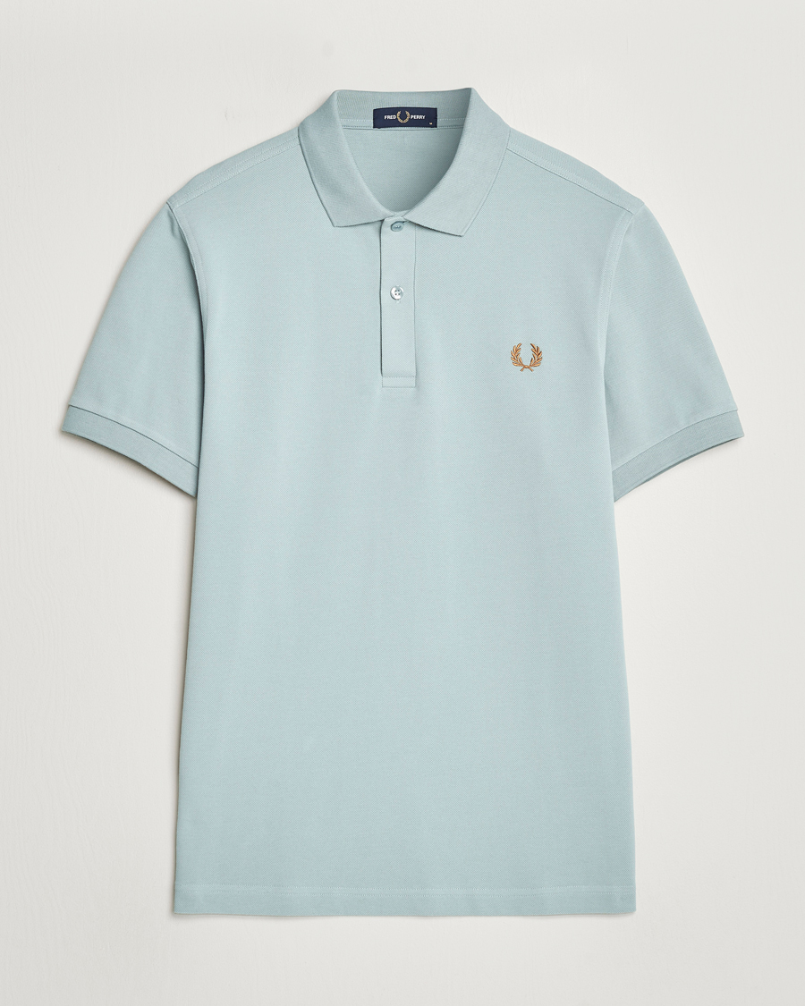 Mies | Pikeet | Fred Perry | Plain Polo Shirt Silver Blue