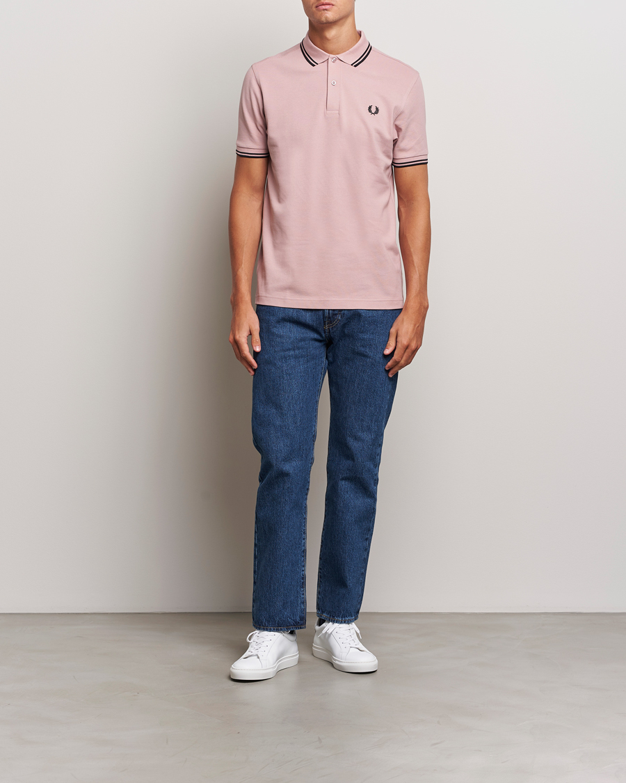 Mies | Pikeet | Fred Perry | Twin Tipped Polo Shirt Dusty Rose Pink