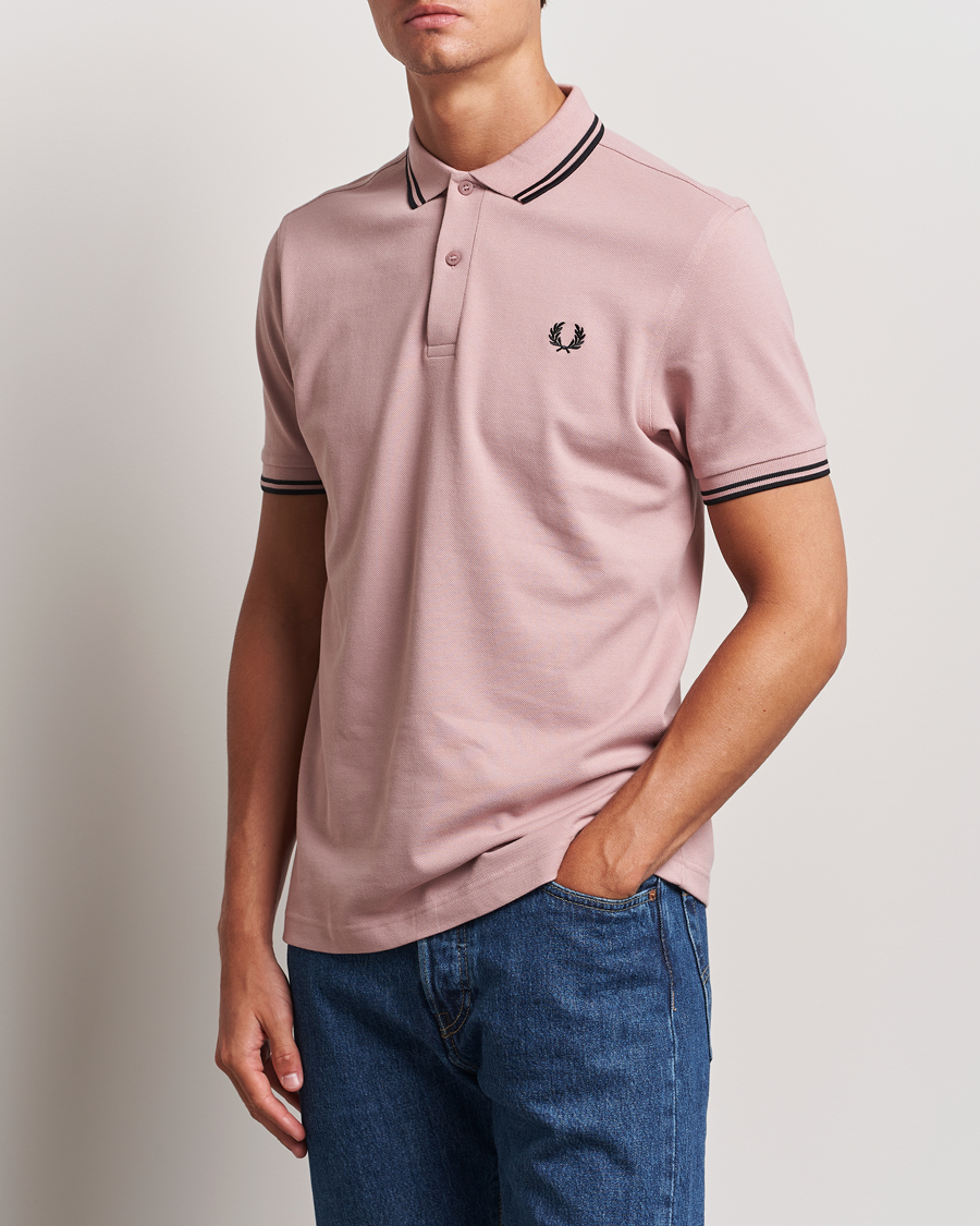 Mies | Pikeet | Fred Perry | Twin Tipped Polo Shirt Dusty Rose Pink
