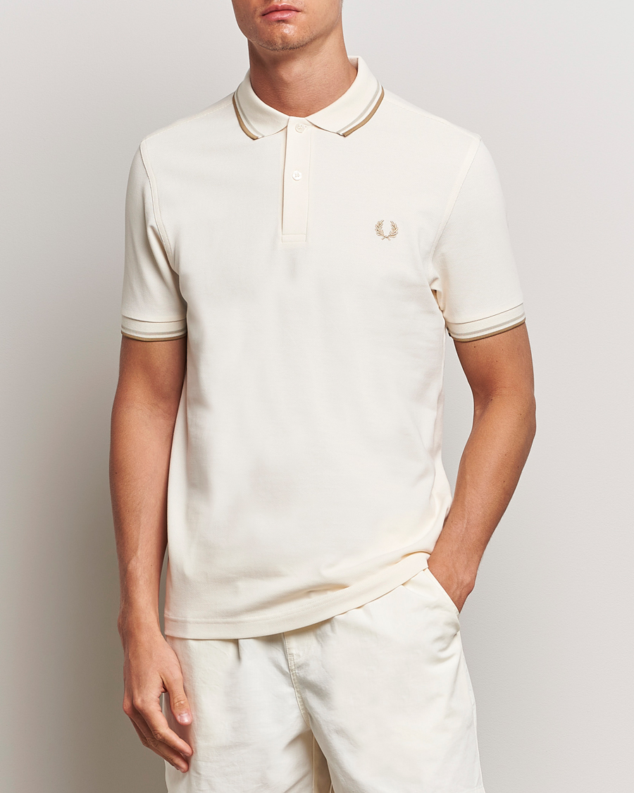Mies |  | Fred Perry | Twin Tipped Polo Shirt Ecru