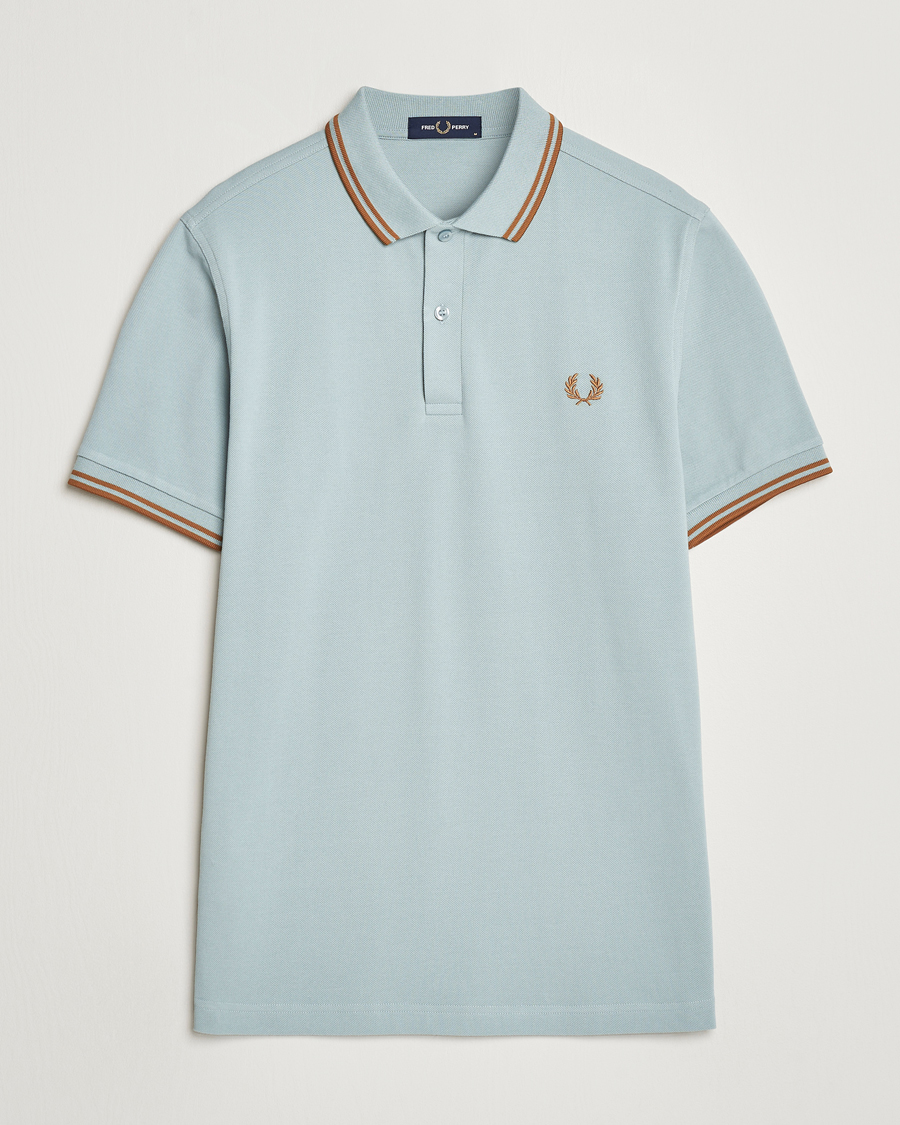 Mies | Pikeet | Fred Perry | Twin Tipped Polo Shirt Silver Blue