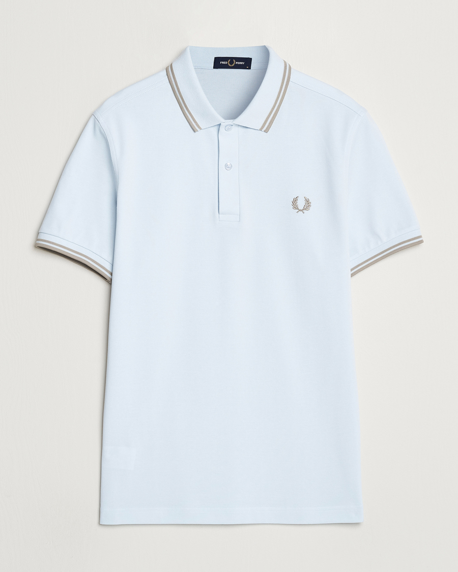 Mies | Pikeet | Fred Perry | Twin Tipped Polo Shirt Light Ice