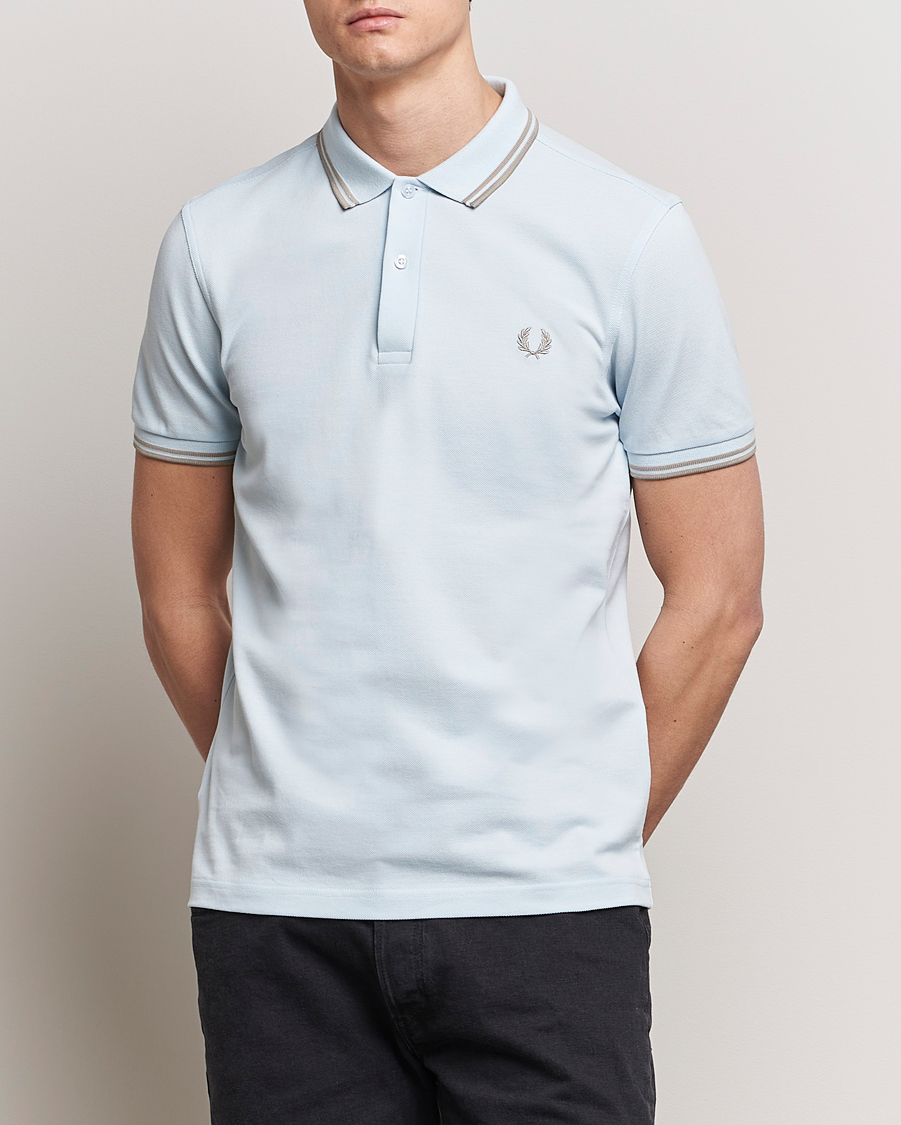 Mies | Pikeet | Fred Perry | Twin Tipped Polo Shirt Light Ice