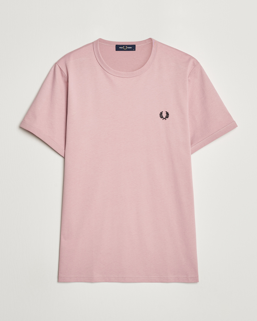 Mies | T-paidat | Fred Perry | Ringer T-Shirt Dusty Rose Pink