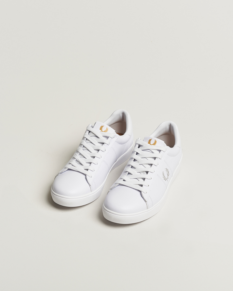 Mies | Tennarit | Fred Perry | Spencer Tennis Leather Sneaker White