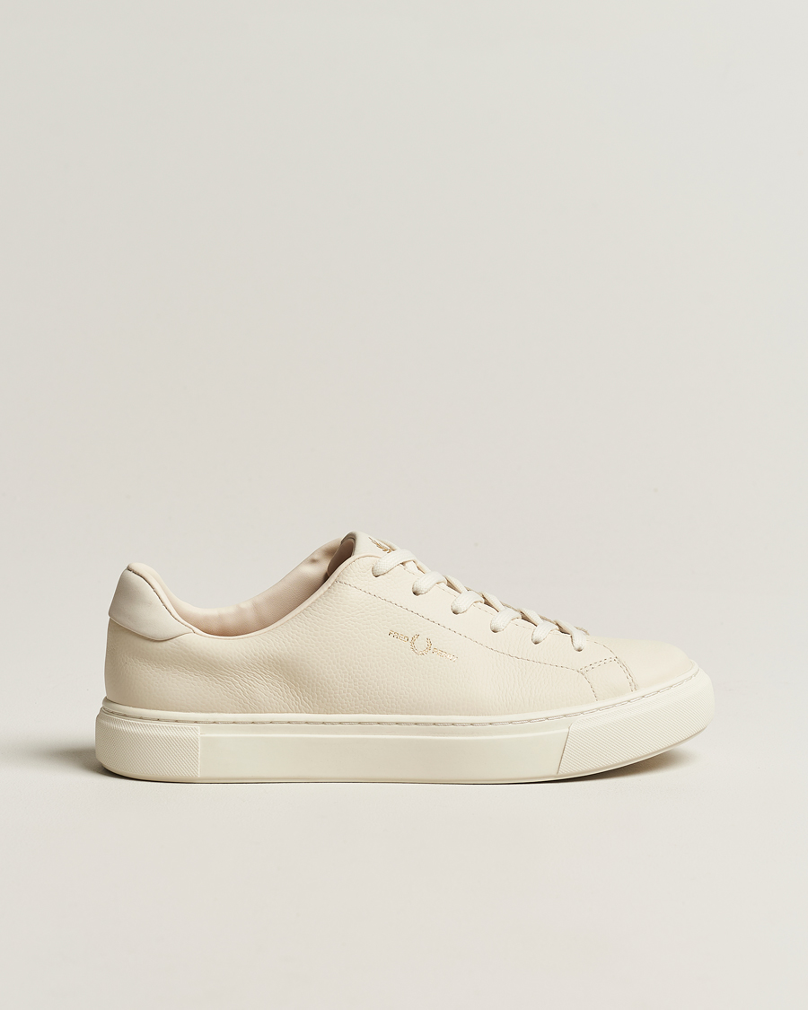 Miehet |  | Fred Perry | B71 Grained Leather Sneaker Ecru