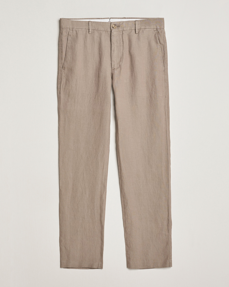 Mies | Housut | NN07 | Theo Linen Trousers Greige