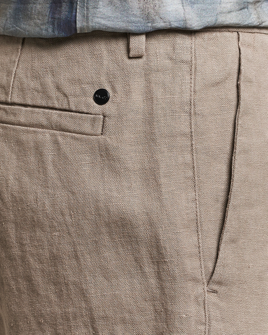 Mies | Housut | NN07 | Theo Linen Trousers Greige