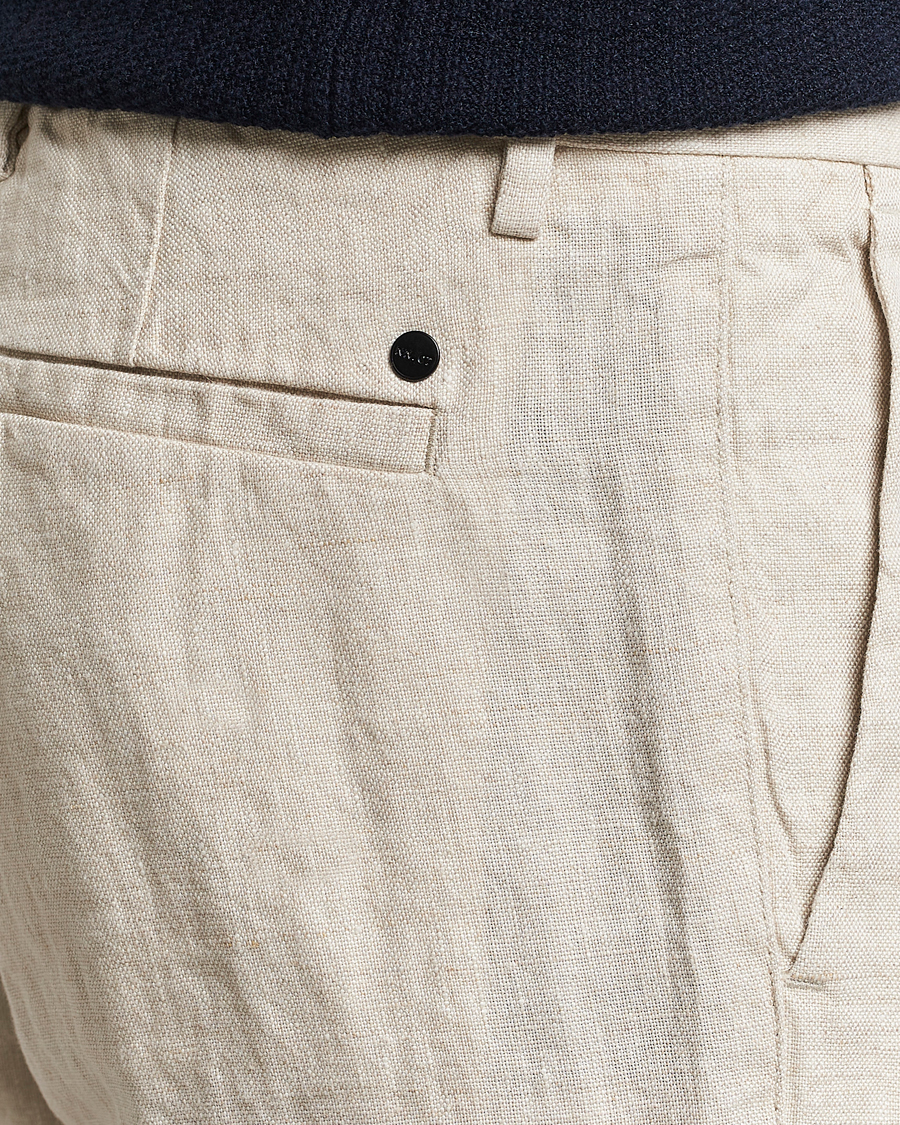 Mies | Housut | NN07 | Theo Linen Trousers Oat