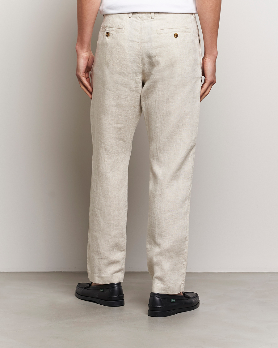 Mies | Housut | NN07 | Bill Pleated Linen Trousers Oat