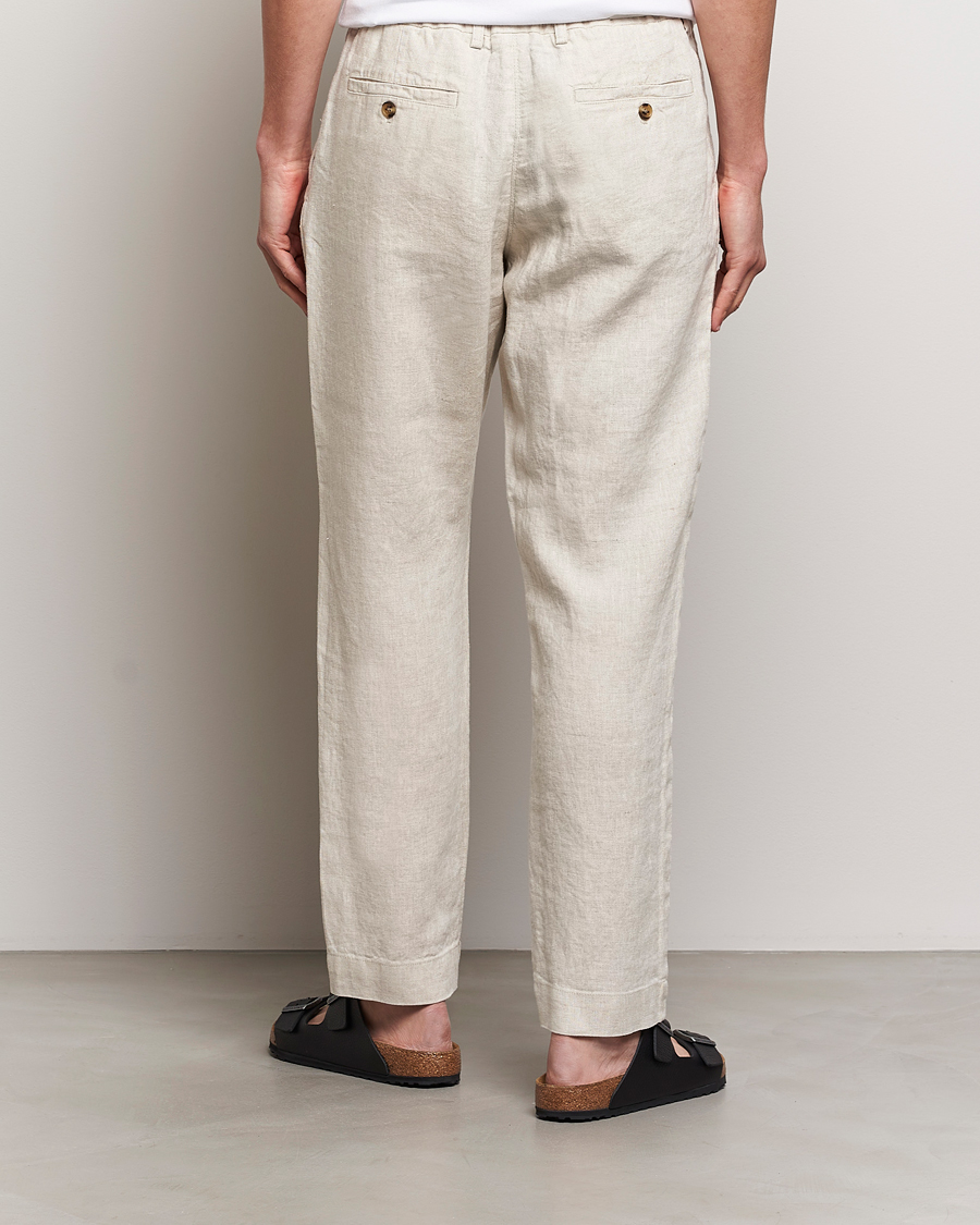 Mies | Housut | NN07 | Billie Linen Drawstring Trousers Oat