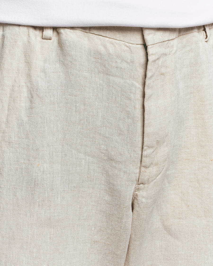 Mies | Housut | NN07 | Billie Linen Drawstring Trousers Oat