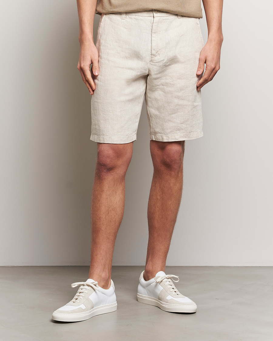 Mies | Pellavashortsit | NN07 | Crown Linen Shorts Oat