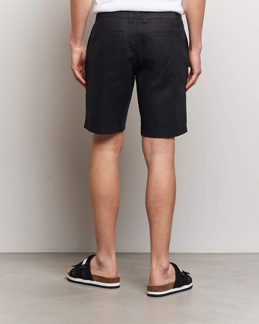 Mies | Shortsit | NN07 | Crown Linen Shorts Black
