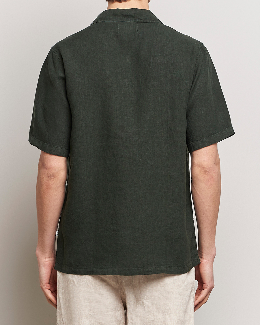 Mies | Kauluspaidat | NN07 | Julio Linen Resort Shirt Rosin Green