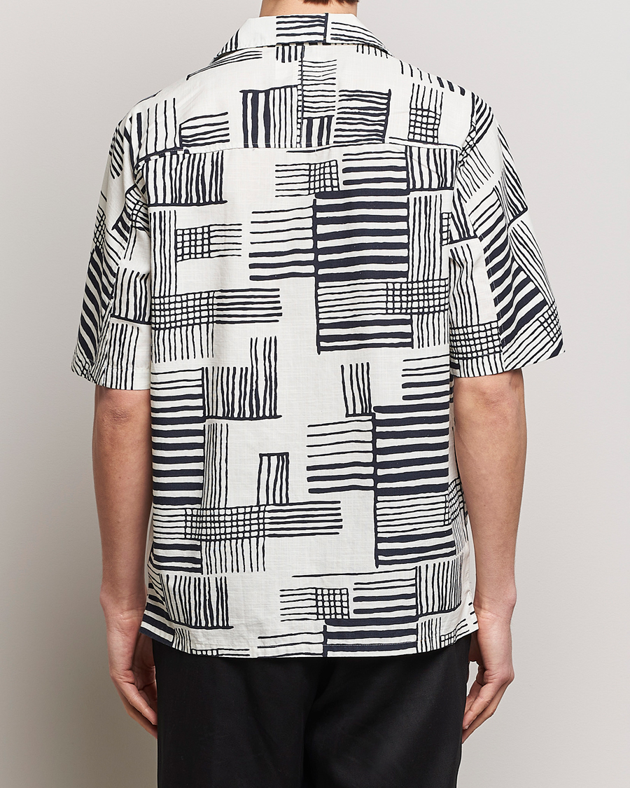 Mies | Kauluspaidat | NN07 | Ole Printed Short Sleeve Shirt Black Multi