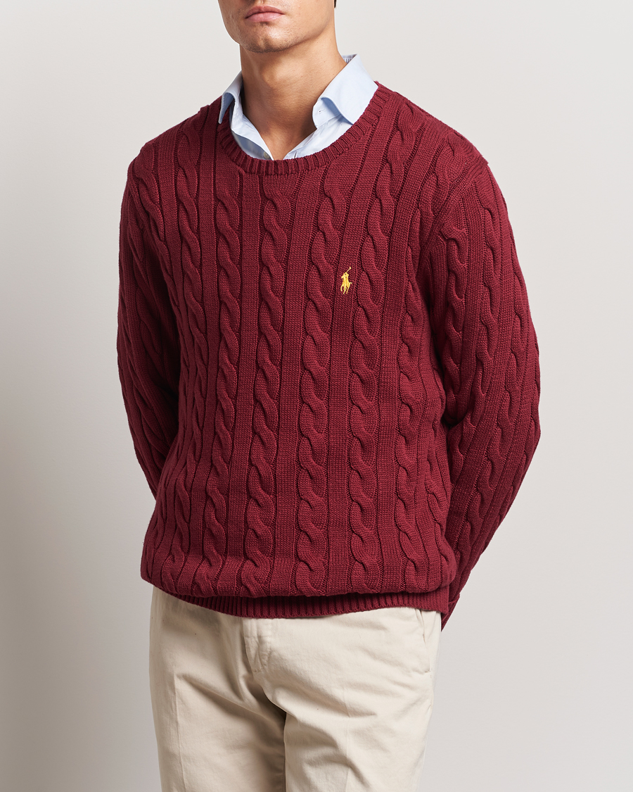 Mies | Puserot | Polo Ralph Lauren | Cotton Cable Pullover Red Carpet