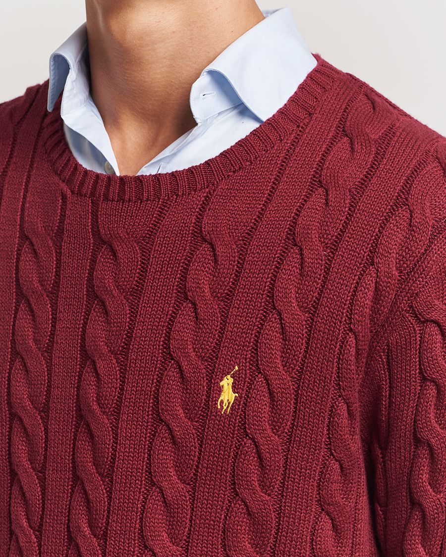 Mies | Puserot | Polo Ralph Lauren | Cotton Cable Pullover Red Carpet