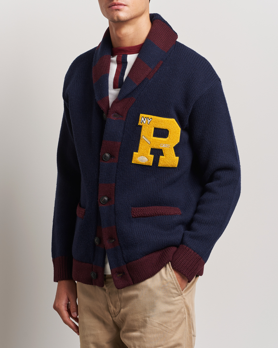 Mies | Puserot | Polo Ralph Lauren | Varsity Wool Shawl Cardigan Aviator Navy Combo