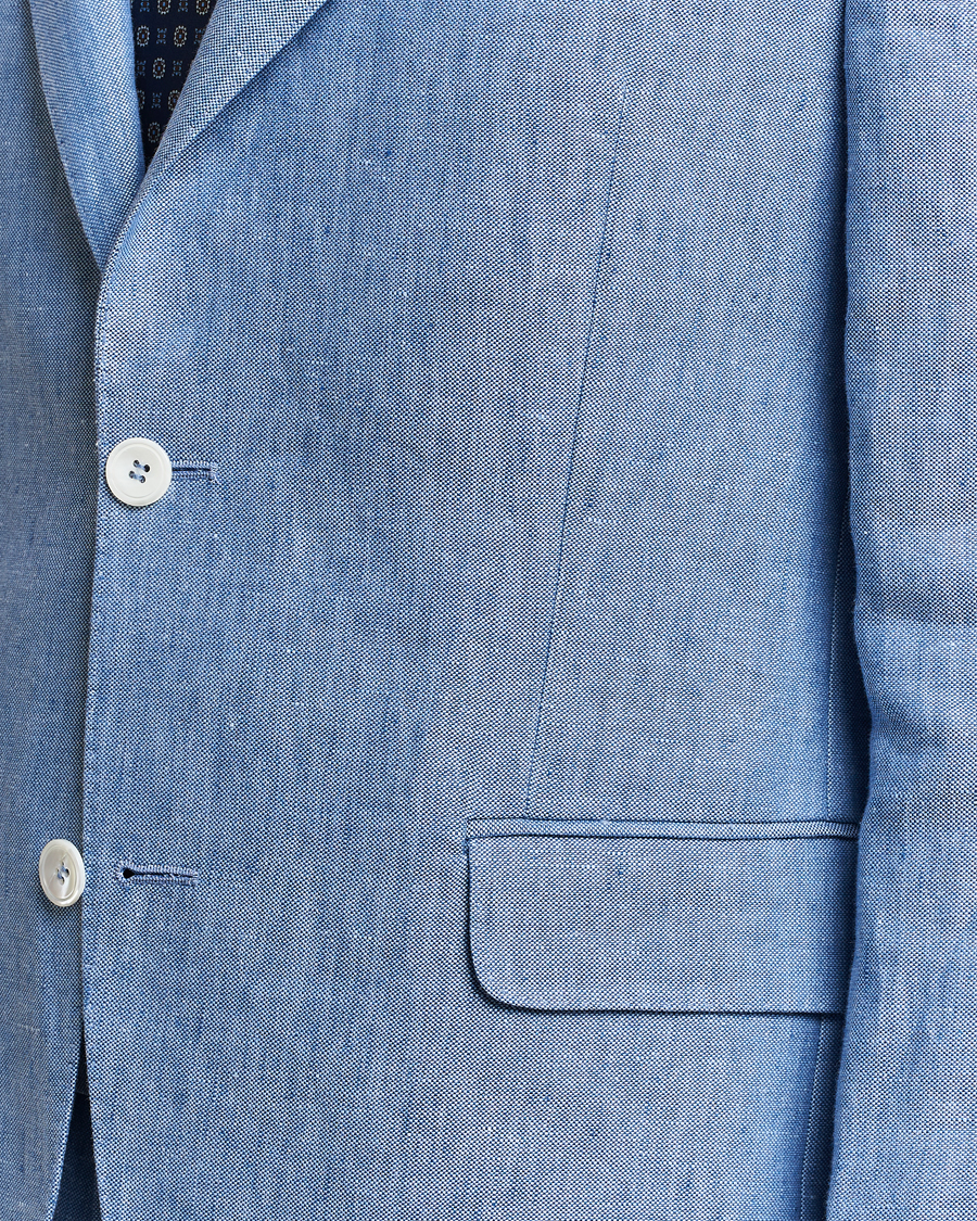 Mies | Pikkutakit | Oscar Jacobson | Ferry Soft Linen Blazer Smog Blue