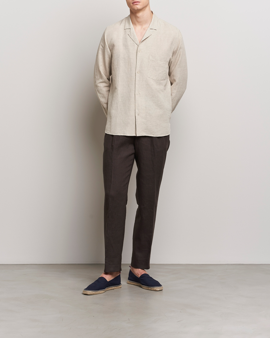 Mies | Kauluspaidat | Oscar Jacobson | Helios Reg Shirt Beige