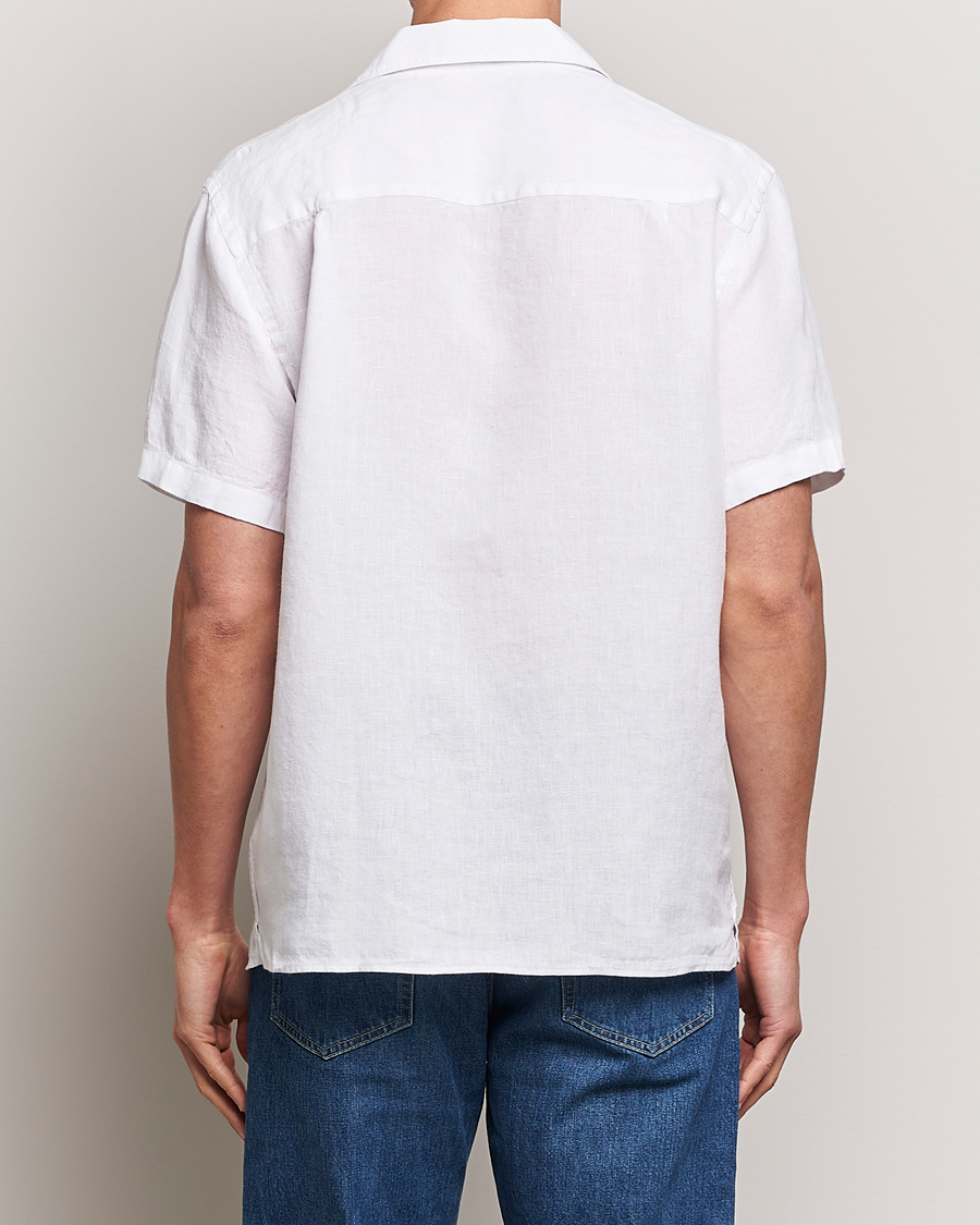 Mies | Kauluspaidat | J.Lindeberg | Elio Linen Melange Shirt White