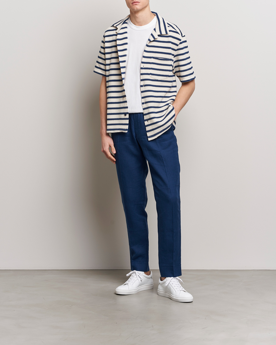Mies | Housut | J.Lindeberg | Soren Linen Pants Estate Blue