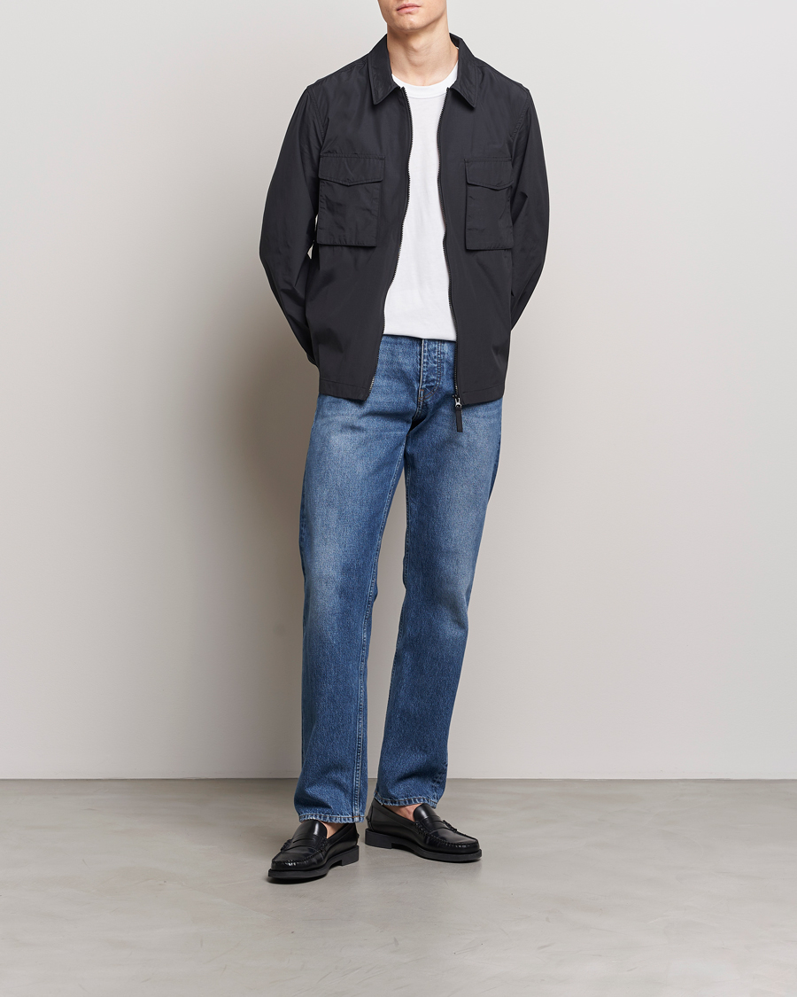 Mies | Kauluspaidat | A Day's March | Buxton Nylon Overshirt Black